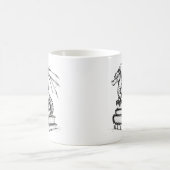 ドラゴンとブックスラインアート コーヒーマグカップ (中央)