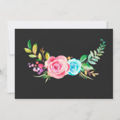 ドラゴンとユニコーンの誕生日の招待ボーイ&ガール 招待状 (裏面)