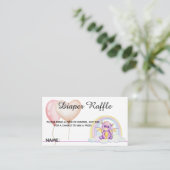 ドラゴンとレインボー – Baby Shower Enclosure エンクロージャーカード (スタンド正面)