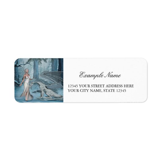 ドラゴンと不思議な妖精 ラベル (正面)