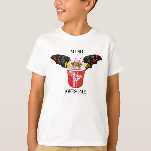 ドラゴンと中国のカップ Tシャツ (正面)