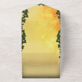 ドラゴンと城の招待状 オールインワン招待状 (外側)