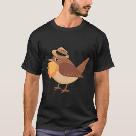 ドラゴンと大きな髭の鳥のTシャツ Tシャツ