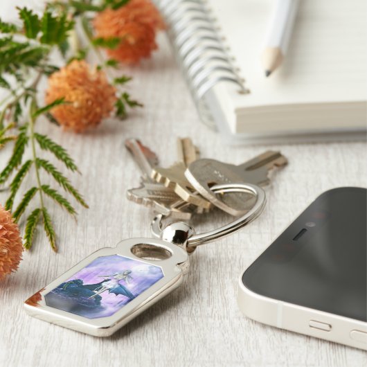 ドラゴンと妖精 キーホルダー (側面)