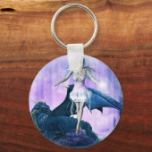 ドラゴンと妖精 キーホルダー (正面)