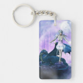 ドラゴンと妖精 キーホルダー (正面)