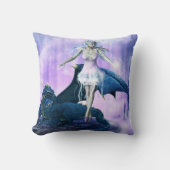 ドラゴンと妖精 クッション (正面)