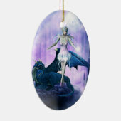 ドラゴンと妖精 セラミックオーナメント (右)
