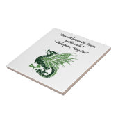 ドラゴンと彼の怒りシェイクスピア王リア漫画 タイル (側面)