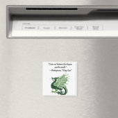 ドラゴンと彼の怒りシェイクスピア王リア漫画 マグネット (インサイチュ (食洗機))