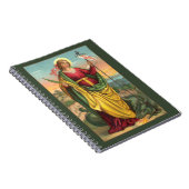 ドラゴンと復活バナー付き聖マーガレット ノートブック (右側)