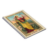 ドラゴンと復活バナー付き聖マーガレット ノートブック (右側)