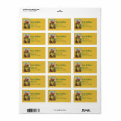 ドラゴンと復活バナー付き聖マーガレット ラベル (フルシート)