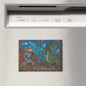 ドラゴンと戦うジークフリート マグネット (インサイチュ (食洗機))