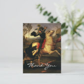 ドラゴンと戦うラファエルの聖ジョージ ポストカード (スタンド正面)