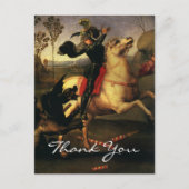 ドラゴンと戦うラファエルの聖ジョージ ポストカード (正面)