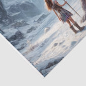 ドラゴンと戦士の女の子 – デコページ –  薄葉紙 (詳細)