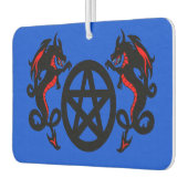 ドラゴンと星形五角形車の空気清浄機 カーエアーフレッシュナー (左)