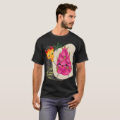 ドラゴンと植物の美意識 | ボタニカルドラゴンの掛け布 Tシャツ (正面フル)