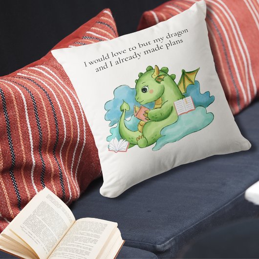 ドラゴンと私は計画を立てた クッション