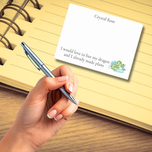 ドラゴンと私は計画を立てた ポストイット