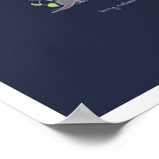 ドラゴンと自然 ポスター (角)