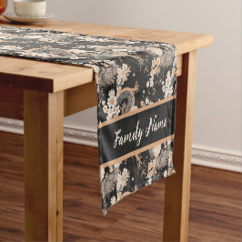 ドラゴンと花 ショートテーブルランナー