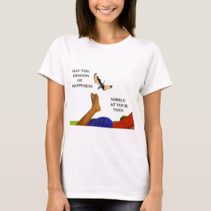 ドラゴンと足の指 Tシャツ