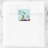 ドラゴンと足指 スクエアシール (バッグ)