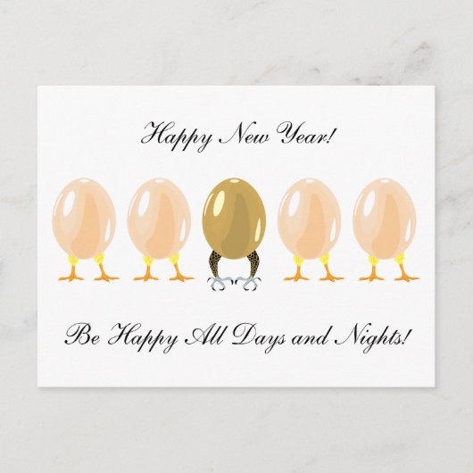 ドラゴンと鶏 オリジナル ポストカード (正面)