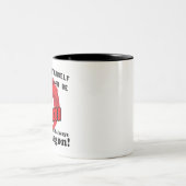 ドラゴンになれないなら自分でいてね ツートーンマグカップ (中央)