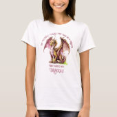 ドラゴンになれないなら自分で生きろ! Tシャツ (正面)
