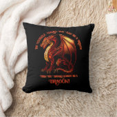 ドラゴンになれないなら自分で クッション (ブランケット)