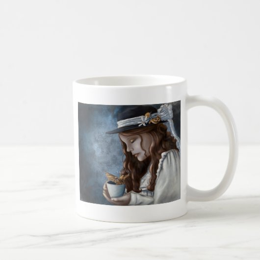 ドラゴンによって蒸気を発する茶 コーヒーマグカップ (右)