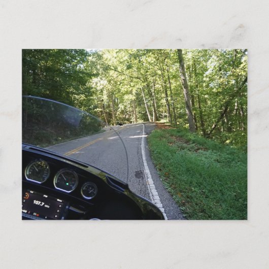 ドラゴンに乗る ポストカード (正面)