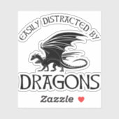 ドラゴンに気を取られる シール (シート)