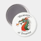 ドラゴンに注意 マグネット (正面/裏面)