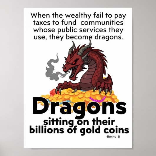 ドラゴンに税金 ポスター (正面)