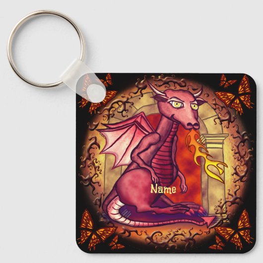 ドラゴンに聞いてみて  キーホルダー (正面)