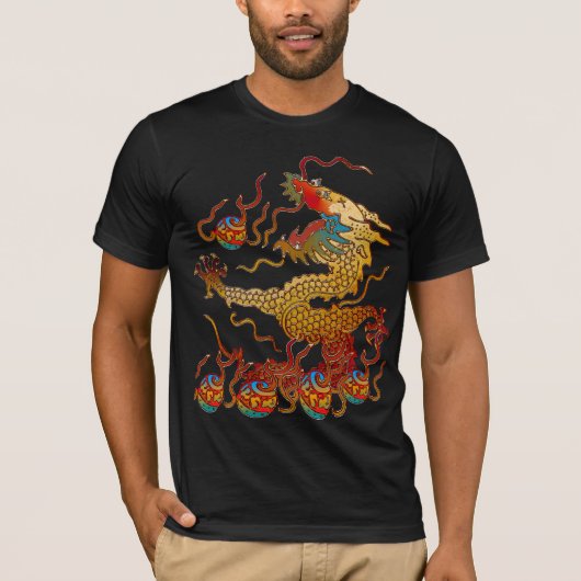 ドラゴンのおもしろい Tシャツ (正面)