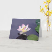 ドラゴンのはえを持つピンクのはす カード (黄色い花)