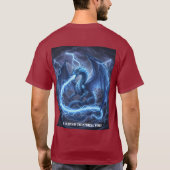 ドラゴンのように飛べ ファンタジーTシャツ Tシャツ (裏面)