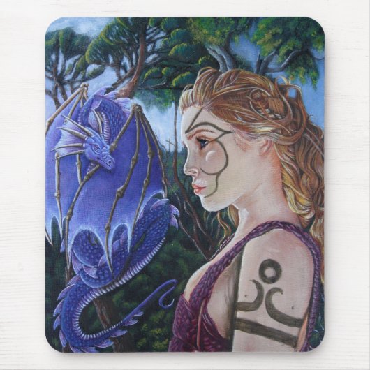 ドラゴンのより飼いならされた協定-空気 マウスパッド (正面)