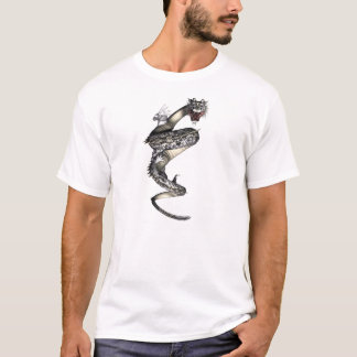 ドラゴンのアジア入れ墨のファンタジーのワイシャツを打つために巻かれる Tシャツ