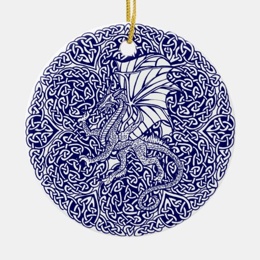 ドラゴンのオーナメントの出来事で干渉しないで下さい セラミックオーナメント (正面)