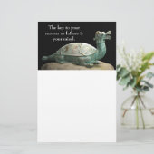 ドラゴンのカメの文房具 便箋 (スタンド正面)