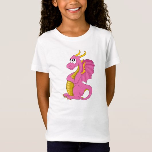 ドラゴンのキャラクターTシャツ Tシャツ (正面)