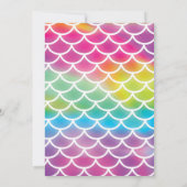 ドラゴンのキュートな誕生日パーティー招待状（女の子向け） 招待状 (裏面)