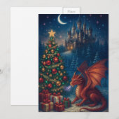 ドラゴンのクリスマスツリー シーズンカード (正面/裏面)
