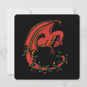 ドラゴンのクリスマス シーズンカード (正面)
